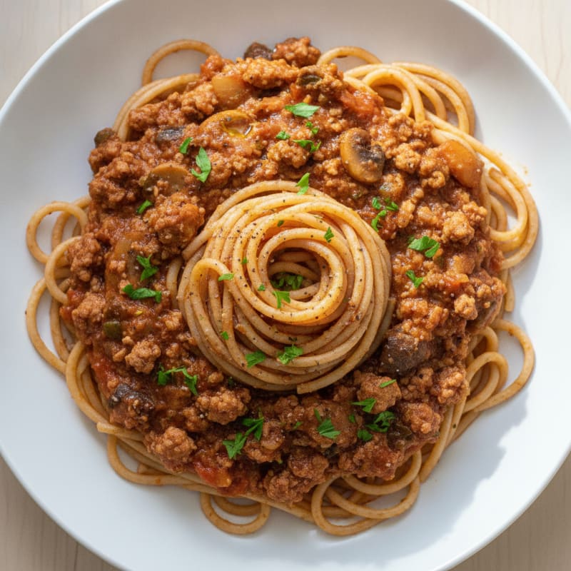 Classic Spaghetti with Rich Meat Sauce