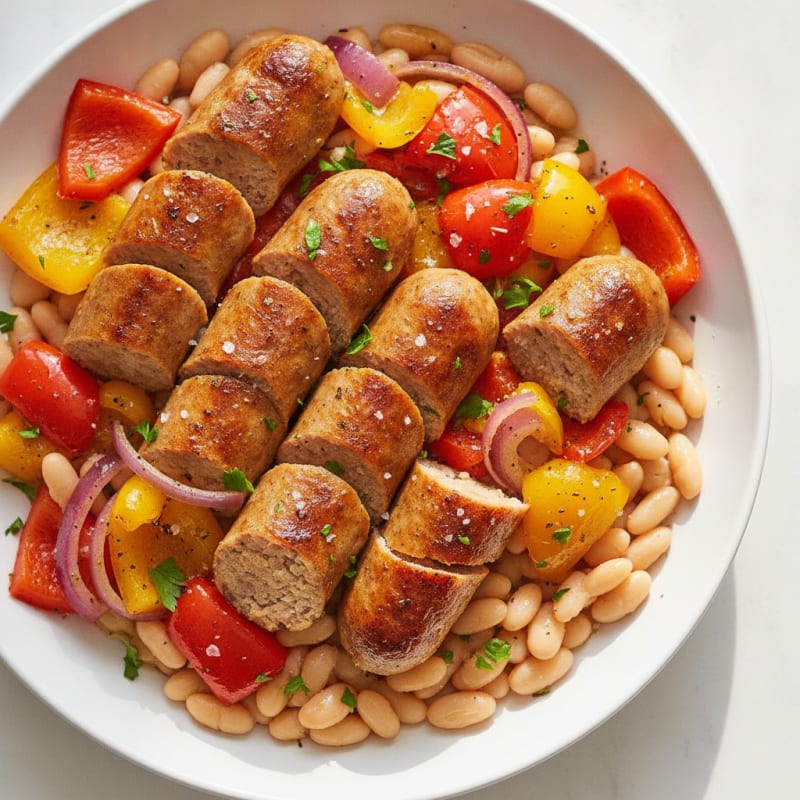 Chicken Sausage with Roasted Peppers