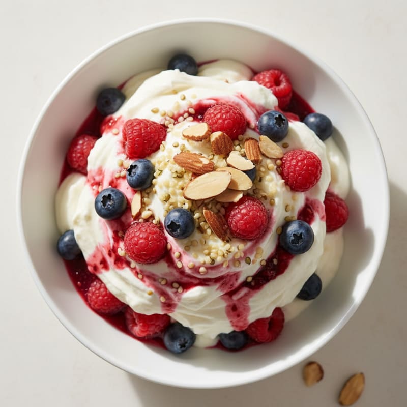 Creamy Greek Yogurt Protein Parfait with Mixed Berries