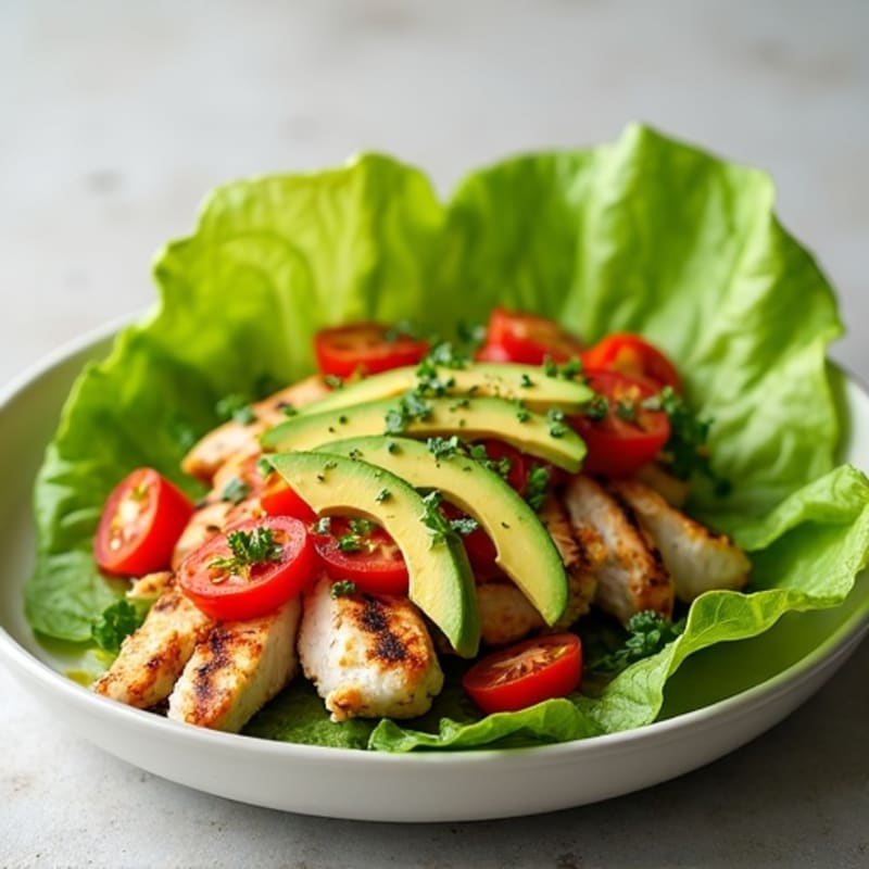 Herb-Grilled Chicken Lettuce Wrap