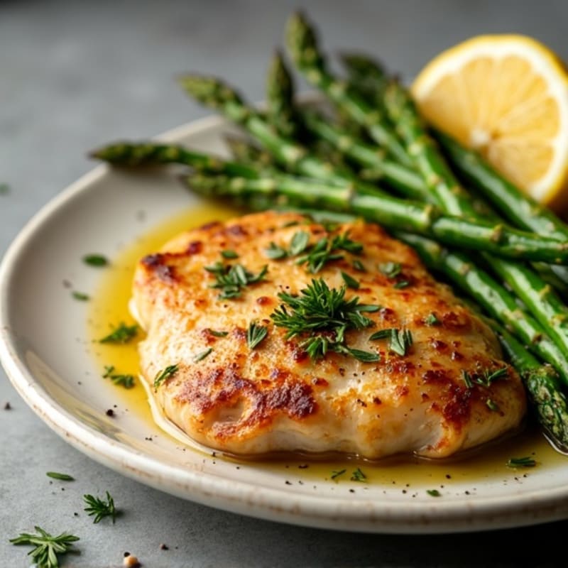Sheet Pan Roasted Chicken and Asparagus