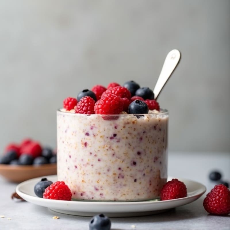 Protein-Packed Vanilla Berry Overnight Oats