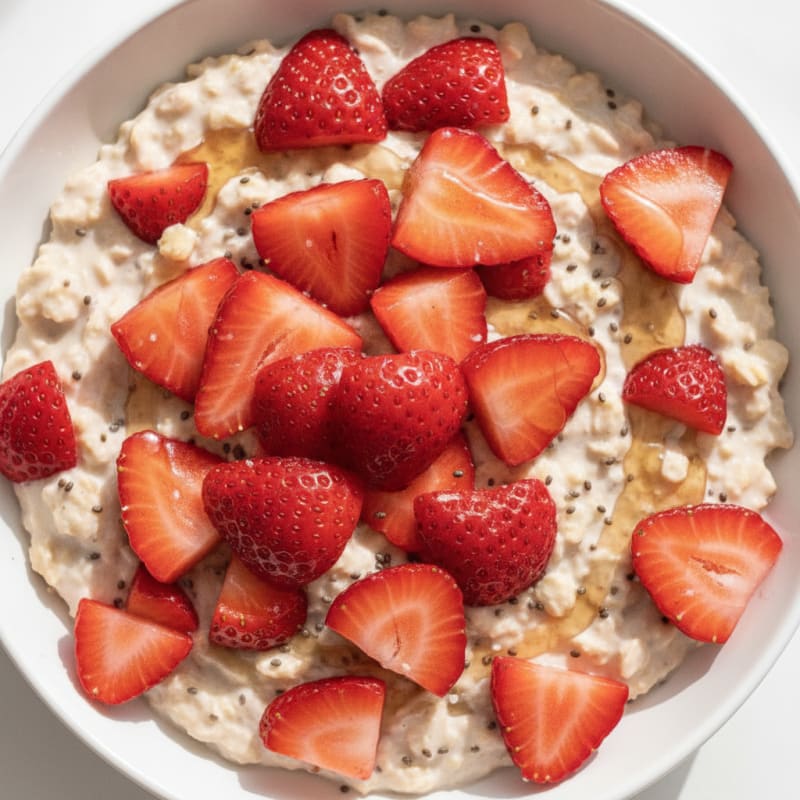 Strawberry Shortcake Overnight Oats