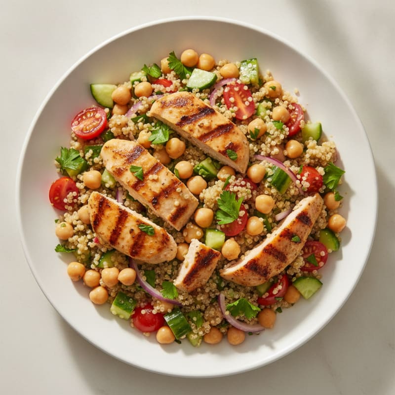 Mediterranean Quinoa Salad with Chickpeas