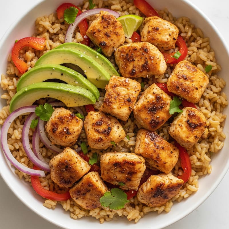 Chicken Taco Rice Bowl