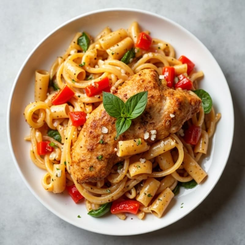Creamy Cajun Chicken Pasta with Bell Peppers