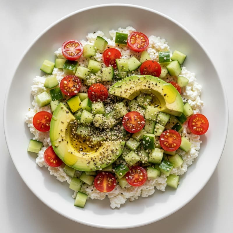Savory Cottage Cheese Snack Bowl