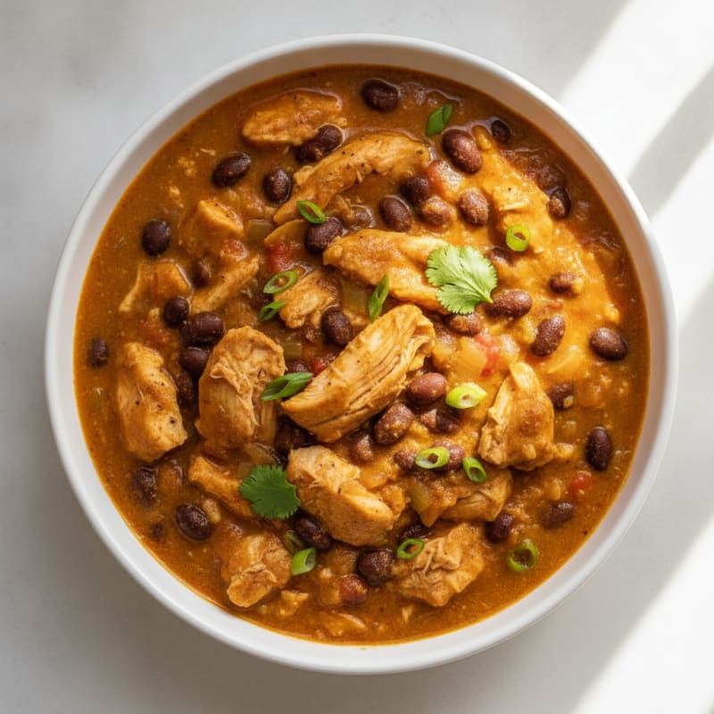 Slow Cooker Pumpkin Chicken Chili