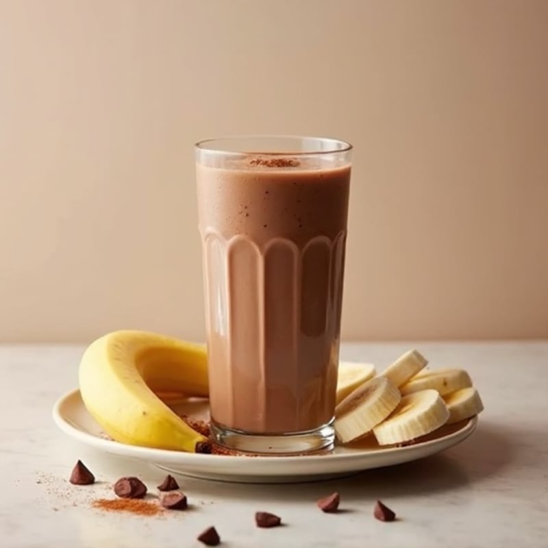Creamy Chocolate Peanut Butter Protein Smoothie
