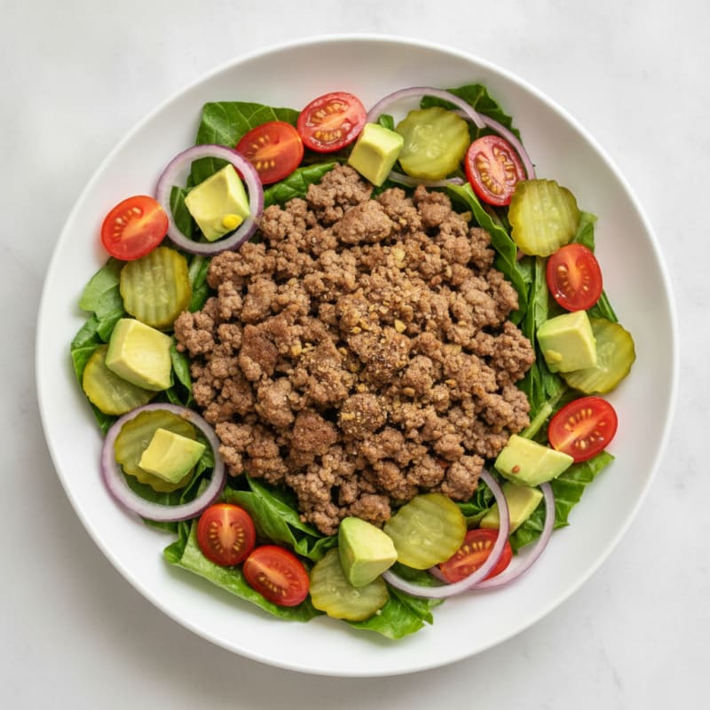 Classic Beef Burger Bowl
