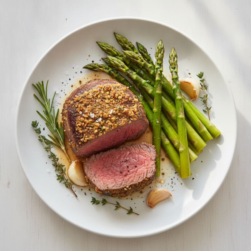 Garlic Herb Roasted Beef Tenderloin