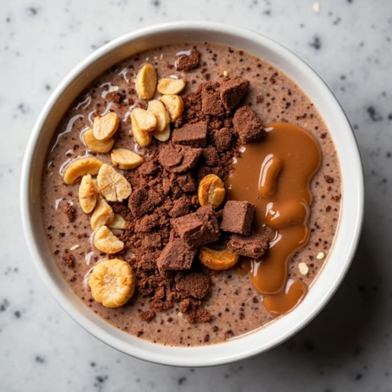 High Protein Creamy Chocolate Peanut Butter Oats