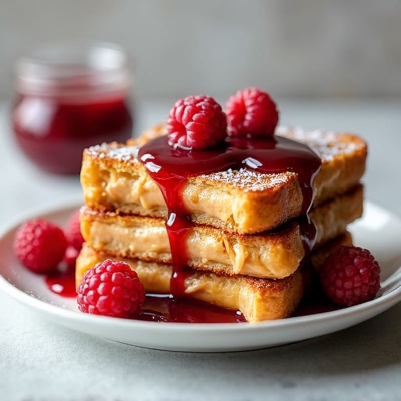Crispy Almond-Crusted PB&J French Toast