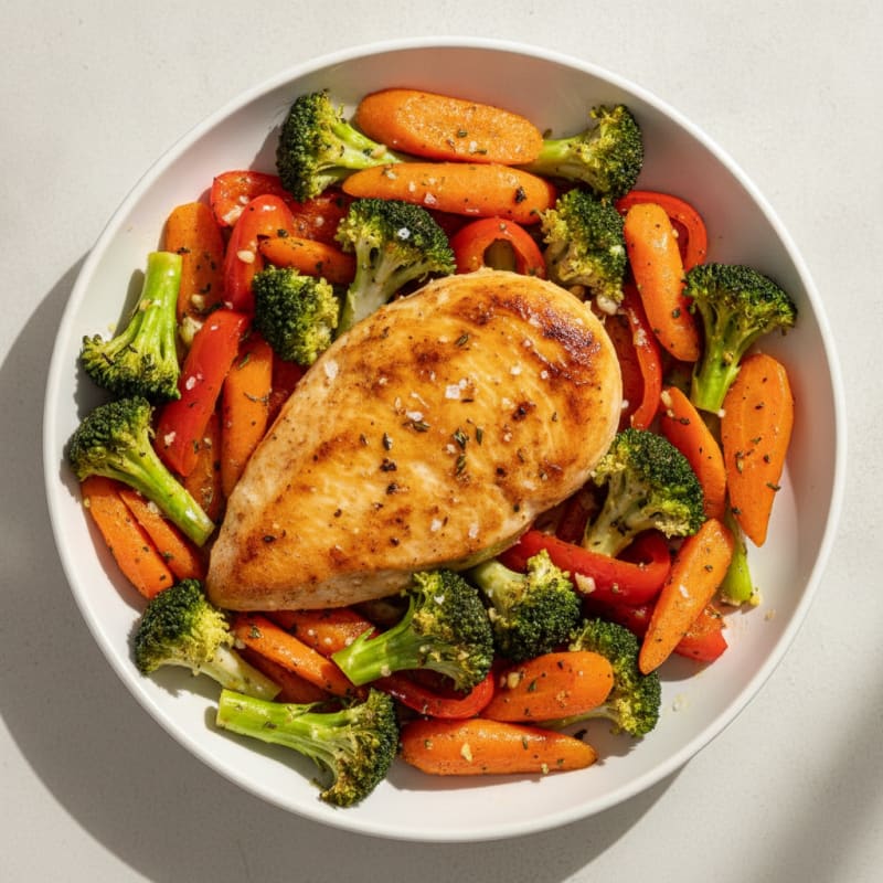 Lemon-Herb Chicken with Roasted Vegetables