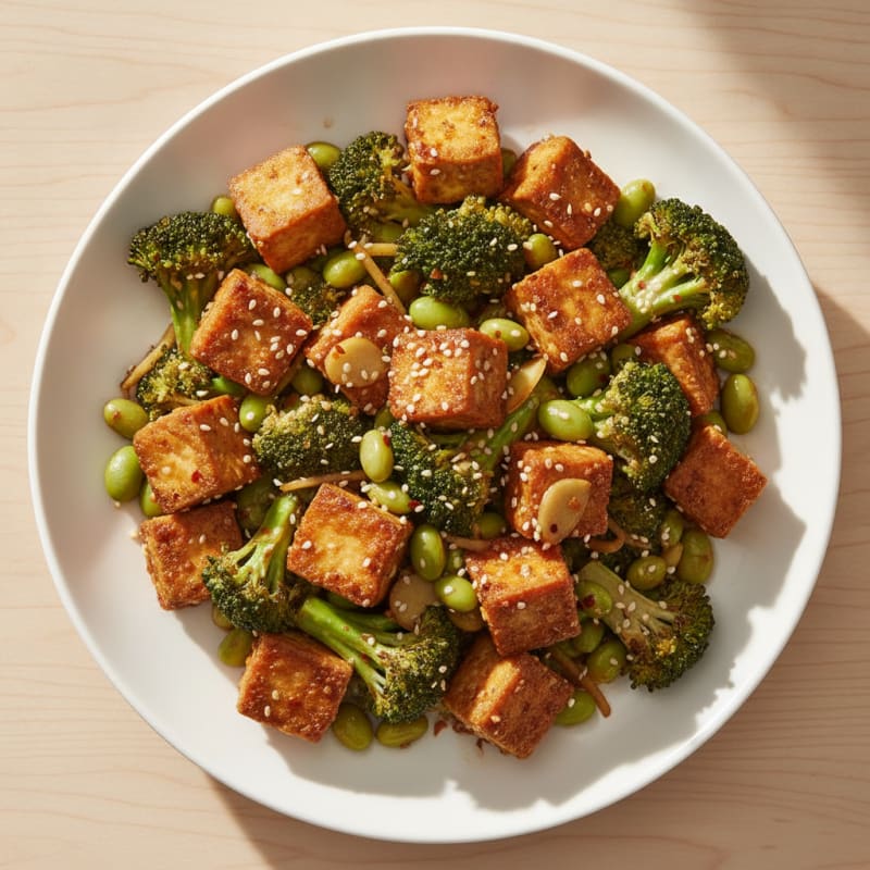 Sesame Tofu Stir-Fry