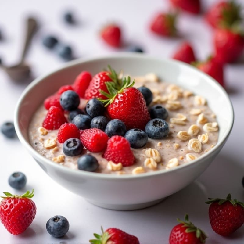 Creamy Berry Protein Oatmeal