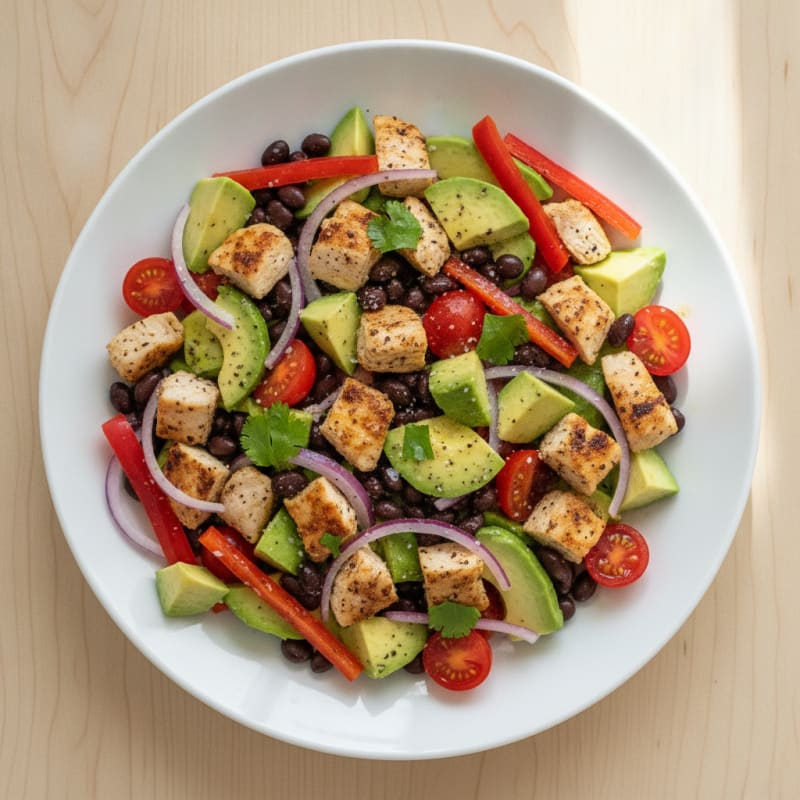 Avocado and Black Bean Power Salad