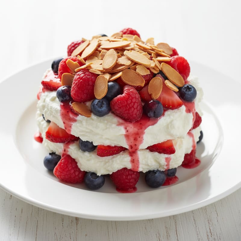 Greek Yogurt Protein Parfait with Mixed Berries