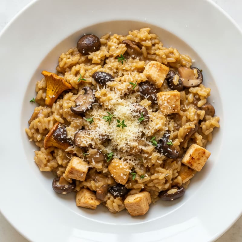 Wild Mushroom Risotto with Parmesan