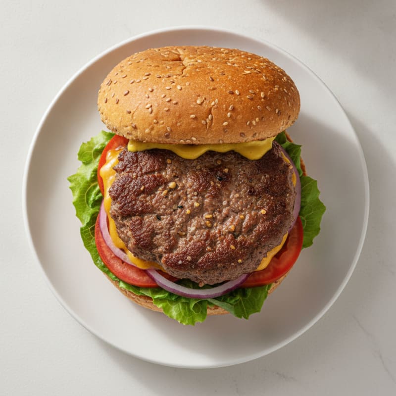 Classic Beef Burger with Cheddar