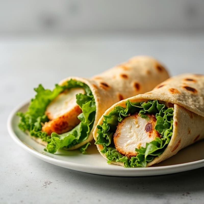 Creamy Caesar Grilled Chicken Wrap