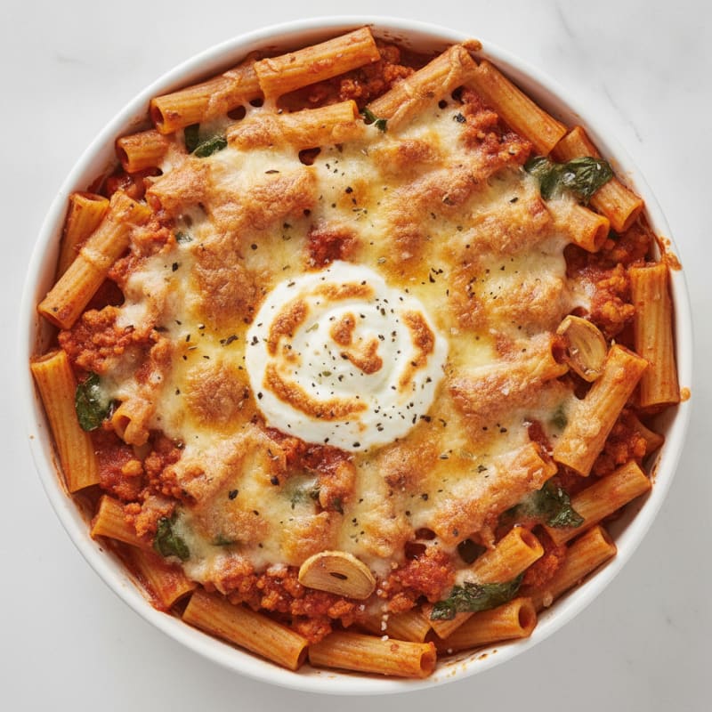 Cheesy Baked Ziti with Ricotta