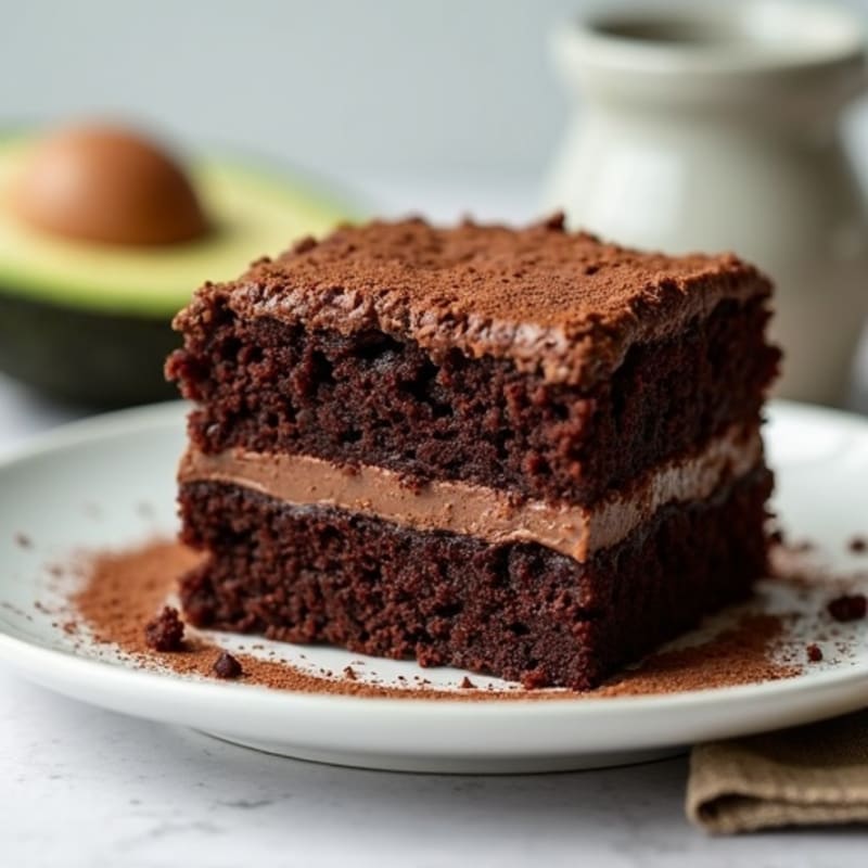 Protein-Rich Dark Chocolate Avocado Cake