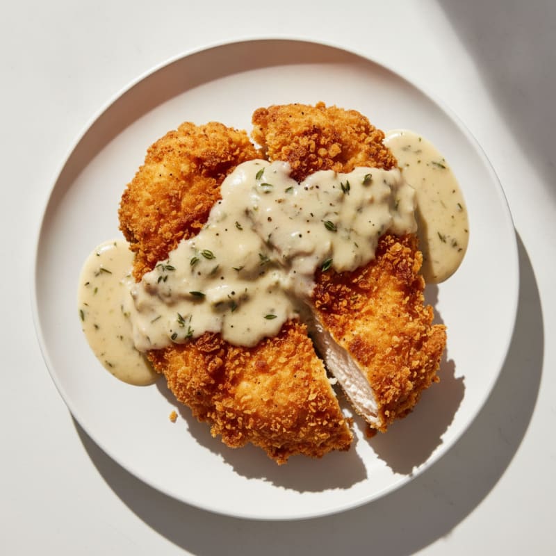 Buttermilk Fried Chicken with Creamy Gravy