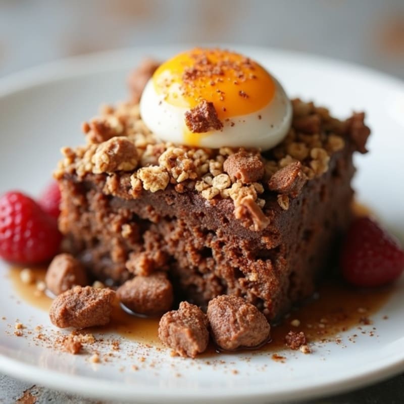 Fudgy Chocolate Zucchini Baked Oats
