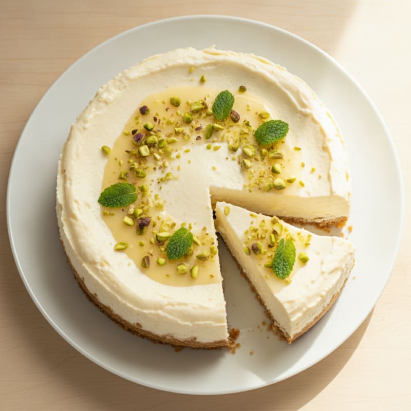 Creamy Greek Yogurt Protein Cheesecake