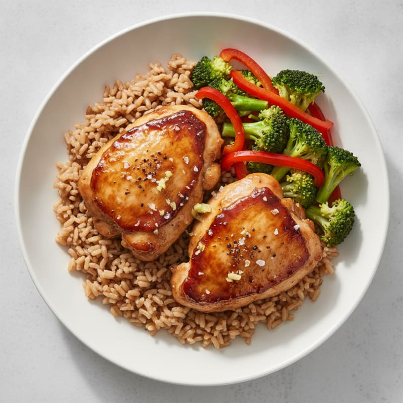 Teriyaki Glazed Chicken Thighs