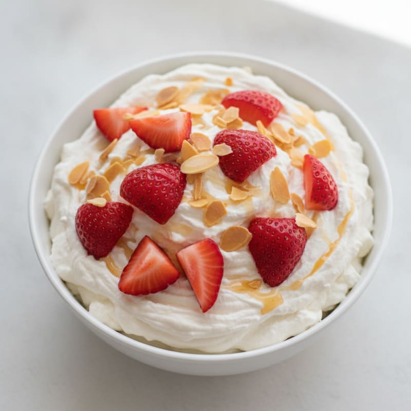 Greek Yogurt Protein Mousse with Fresh Berries