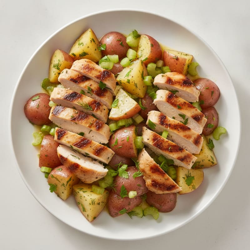 Grilled Chicken Potato Salad with Fresh Herbs