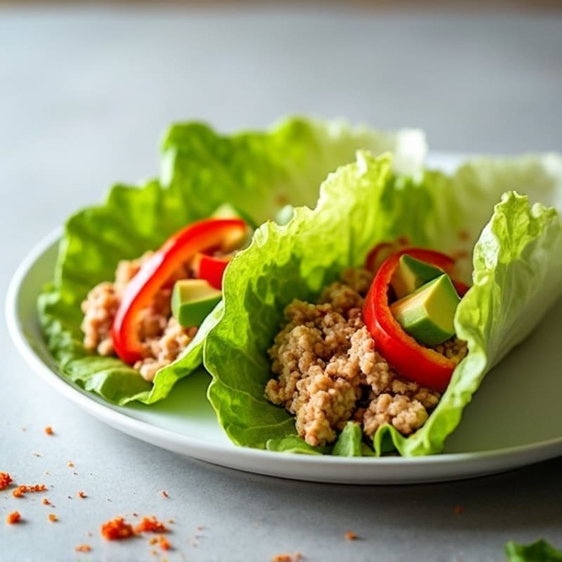 Spicy Tuna Lettuce Wraps