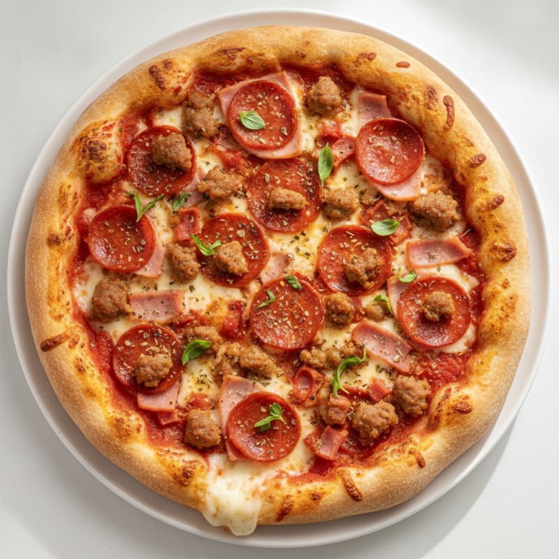 Stuffed Crust Meat Lovers Pizza