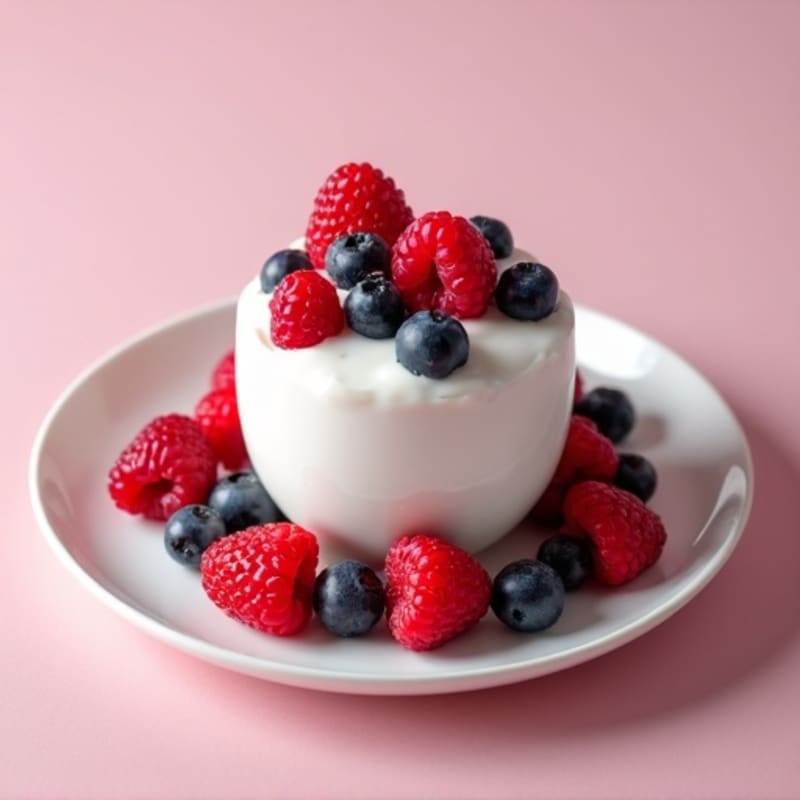 Silky Protein Yogurt with Mixed Berries