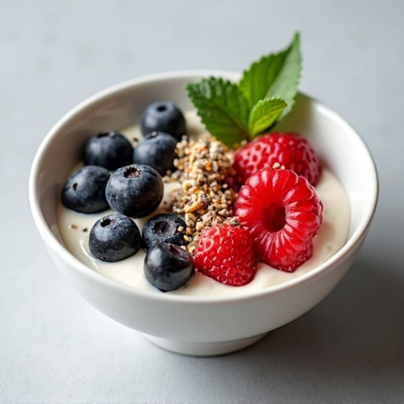 Creamy Greek Yogurt Protein Bowl with Mixed Berries