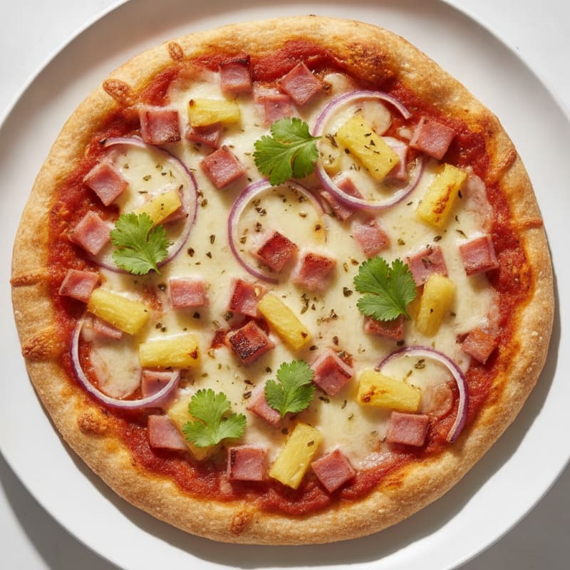 Hawaiian Ham and Pineapple Flatbread