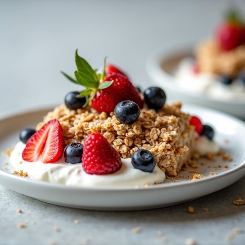 Protein-Packed Greek Yogurt Berry Shortcake