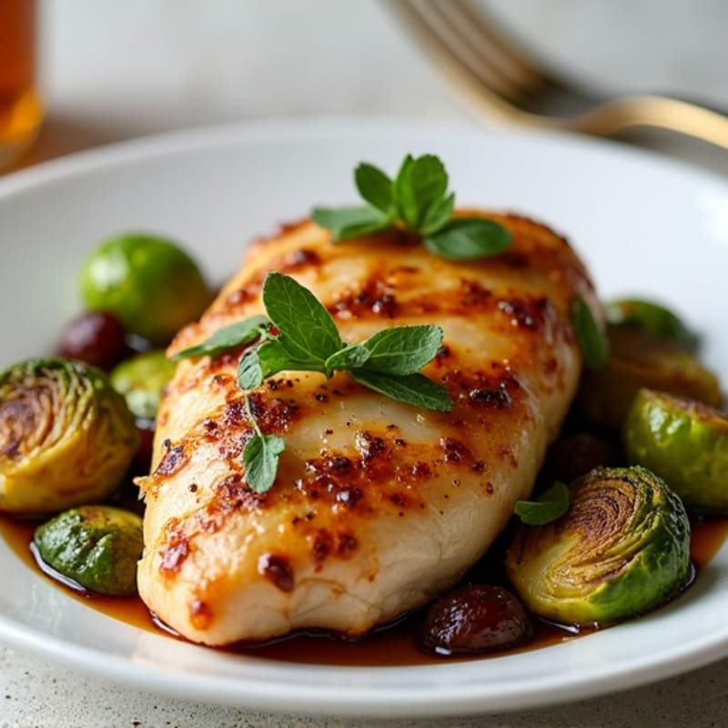 Honey-Balsamic Glazed Crispy Brussels Sprouts