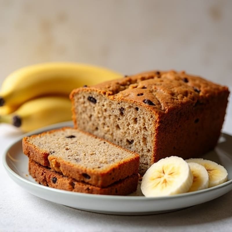 Healthy High Protein Banana Almond Butter Loaf