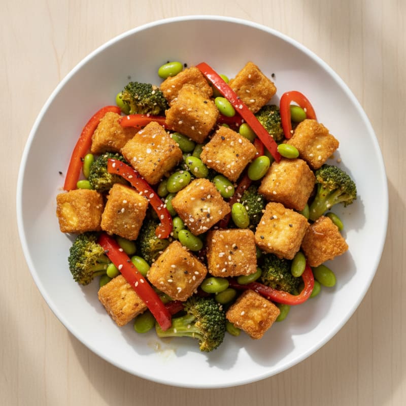 Honey-Garlic Tofu Stir-Fry