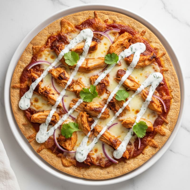 Crispy BBQ Ranch Chicken Pizza
