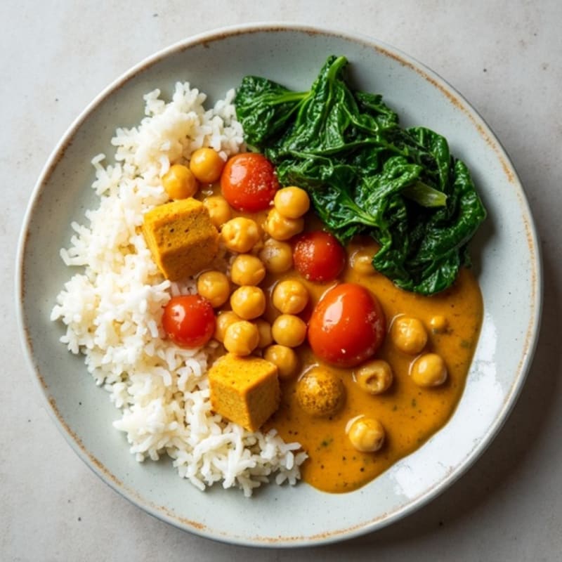 Creamy Chickpea and Spinach Coconut Curry