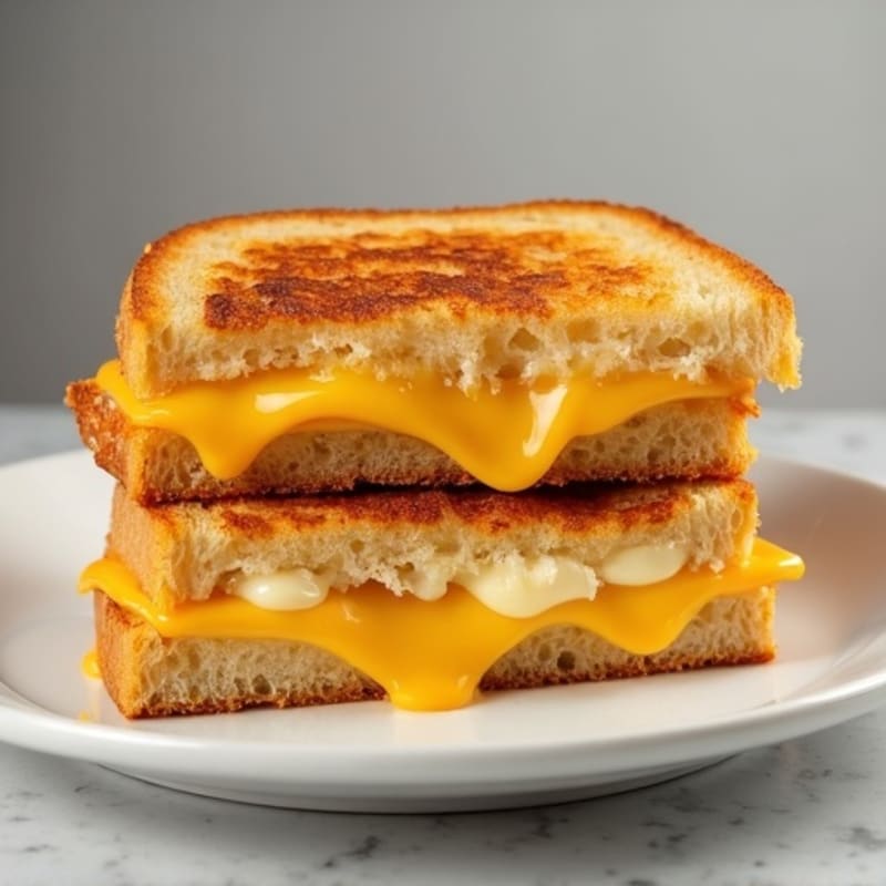 Crispy Sourdough Triple Cheese Melt