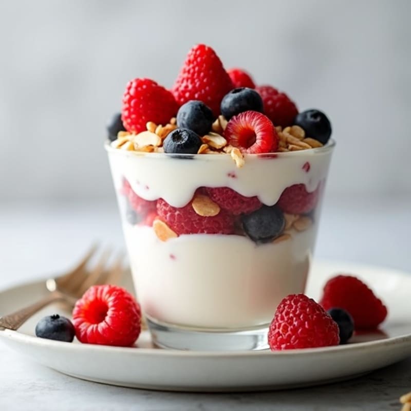 Creamy Greek Yogurt Protein Parfait with Mixed Berries