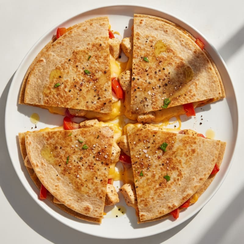 Chicken and Cheese Quesadilla