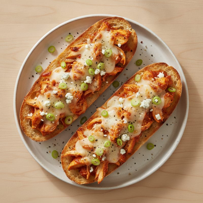 Buffalo Chicken French Bread Pizza