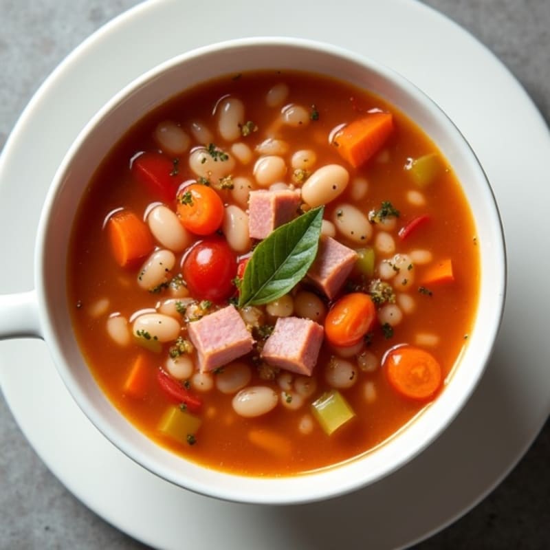 Hearty Smoked Ham and Bean Soup