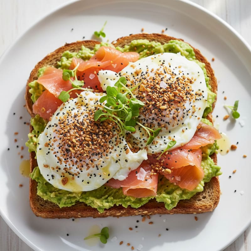 Avocado Toast with Everything Bagel Seasoning